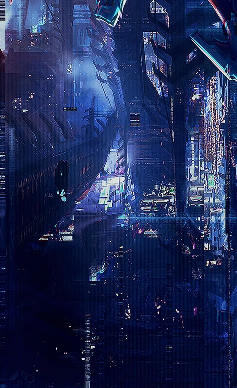 科幻都市场景手机壁纸