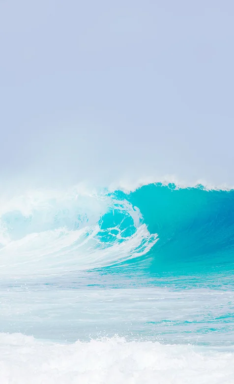 蓝色的海浪手机桌面背景