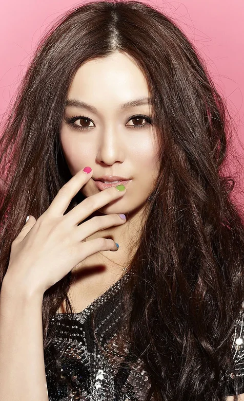 范玮琪粉色背景IOS8高清头像手机桌面