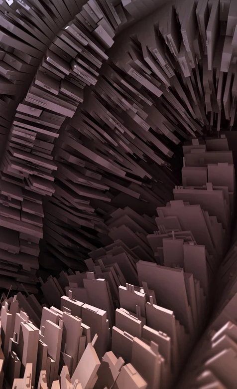 3D立体立面个性手机背景图片