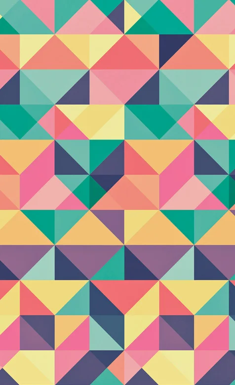 七彩三角格子系列手机壁纸图片免费下载