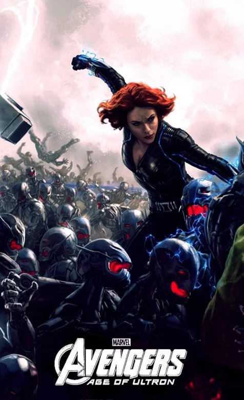 超级美女英雄-黑寡妇-手机壁纸