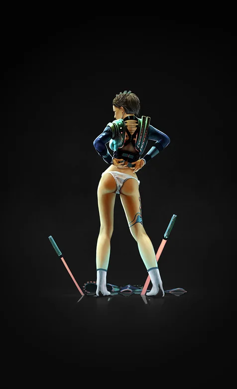 个性的翘臀欧美美女手机壁纸