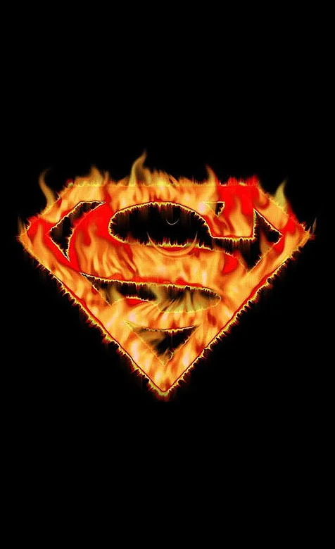 美国动漫《超人》LOGO手机壁纸