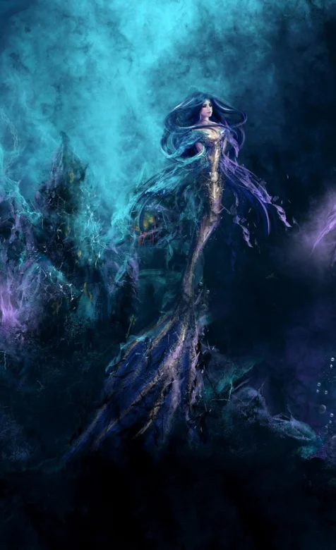 梦境里的美人鱼高清玄幻动漫手机壁纸