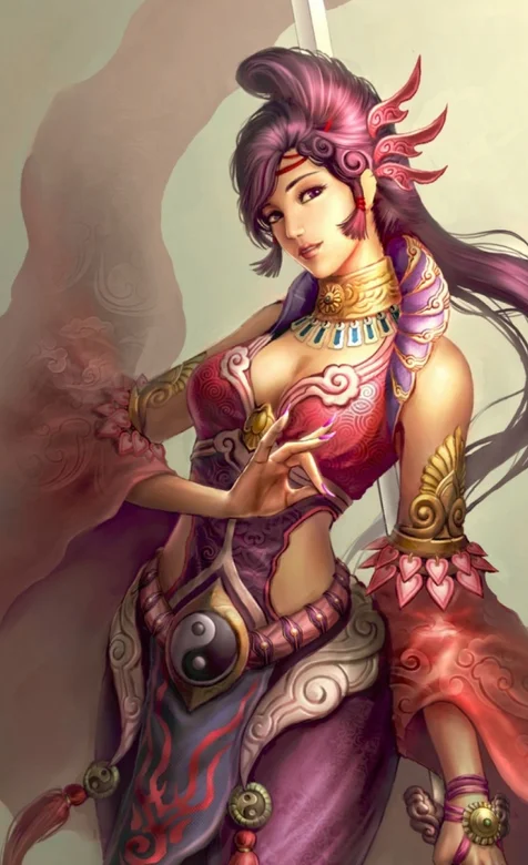 美女剑客唯美手机桌面背景