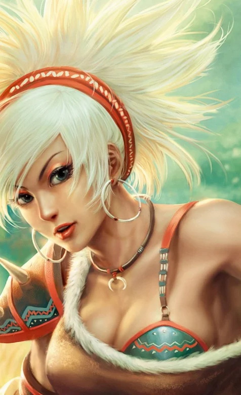 白发美女动漫手机图片下载