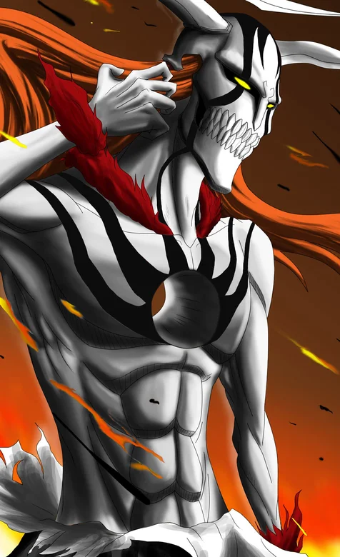 个性的头上长角的动漫人物个性手机背景图片