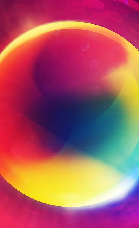 炫彩球体高清手机桌面