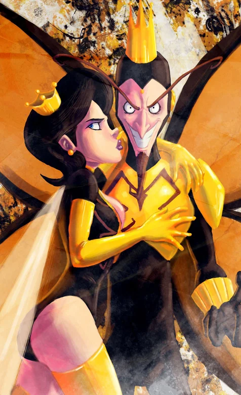 卡通霸气蜂王高清手机壁纸