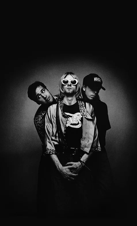 欧美乐队组合黑色背景手机图片