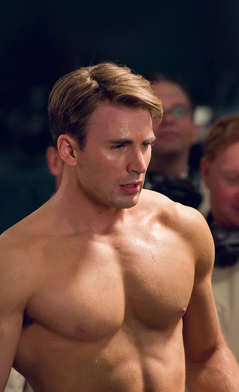 美国队长秀肌肉高清手机壁纸