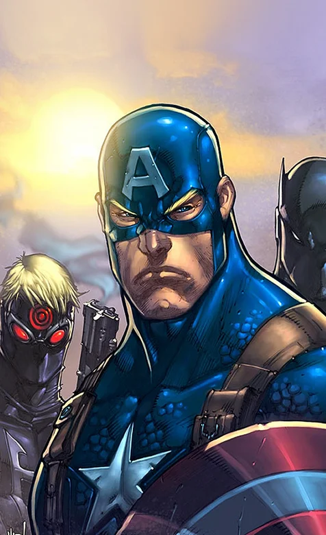 超级英雄美国队长动漫图片