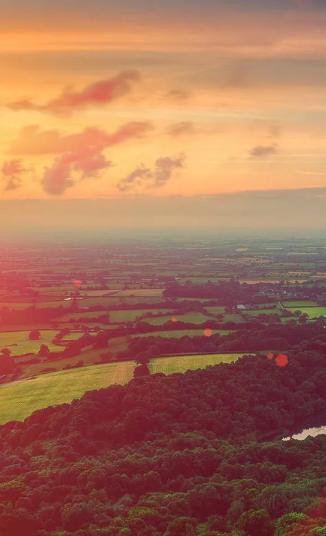 唯美夕阳田园IPhone手机壁纸