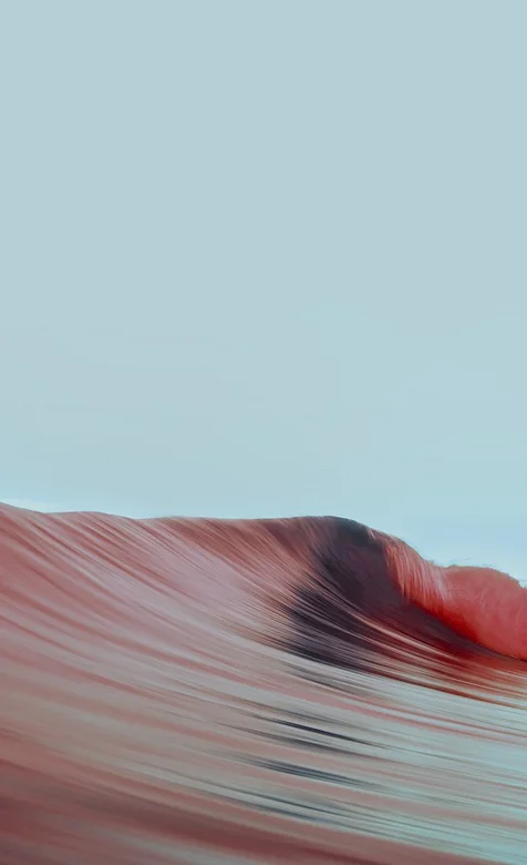 红色海浪风景手机壁纸