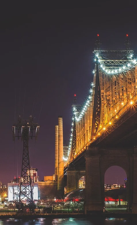 都市大桥霓虹灯光