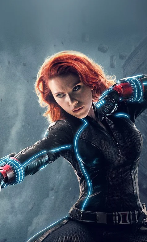 帅气黑寡妇高清手机图片