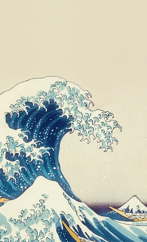 水墨海浪精美手机桌面