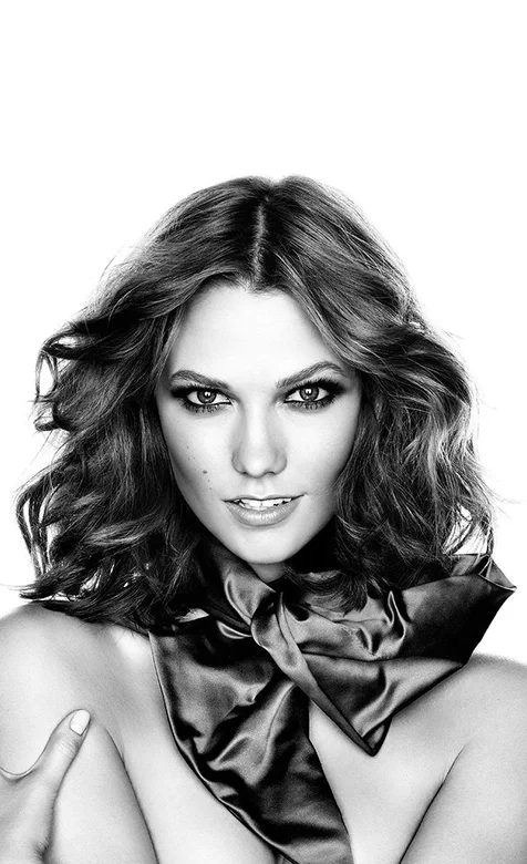 性感卷发欧美模特黑白头像