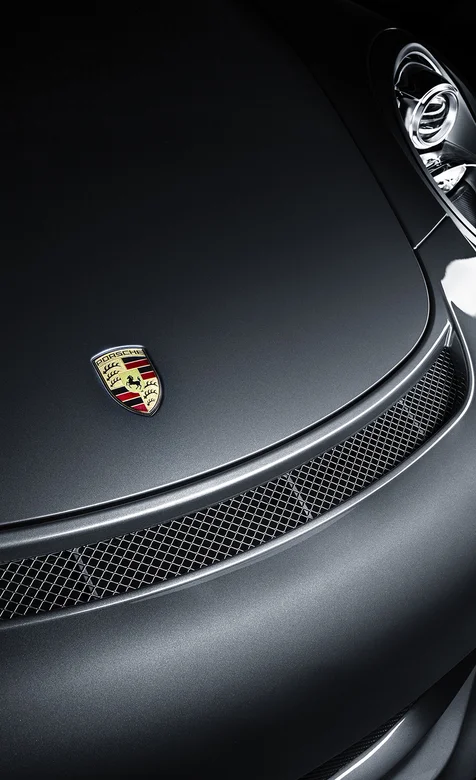 保时捷超级跑车车头高清特写