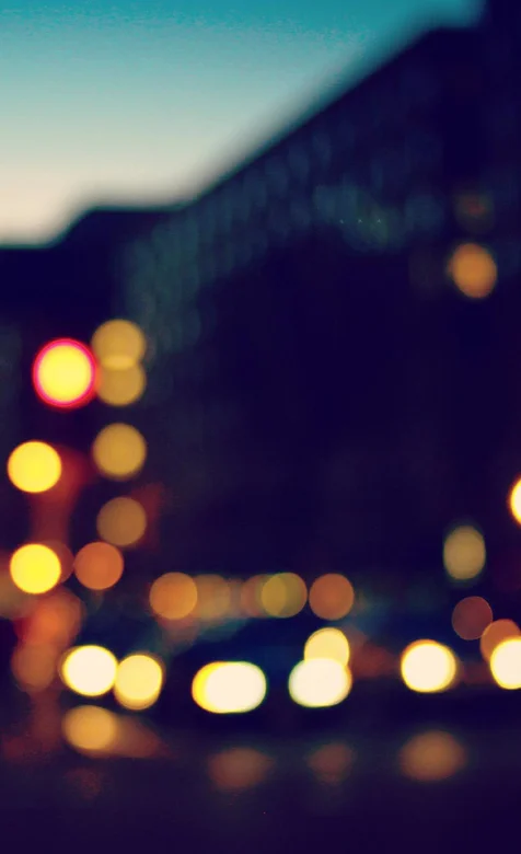 朦胧城市灯光手机壁纸系列图