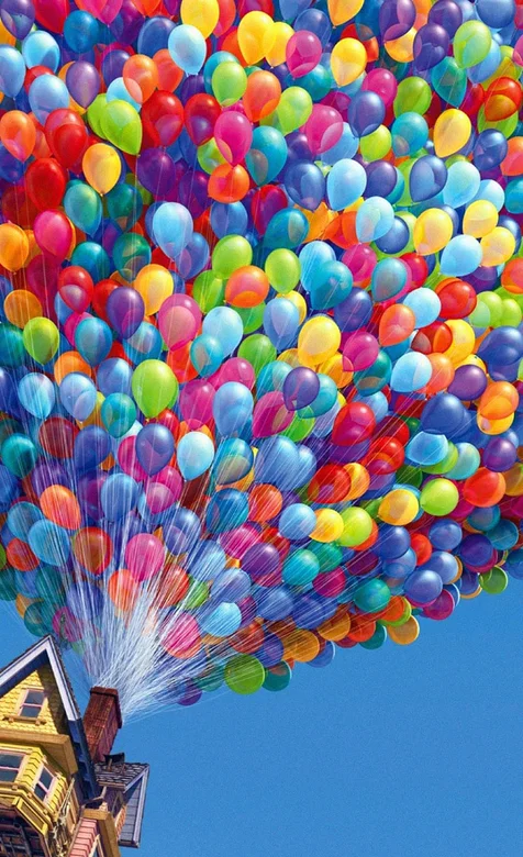 气球飞屋高清手机壁纸图片