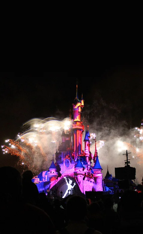 梦幻迪士尼乐园烟花手机壁纸