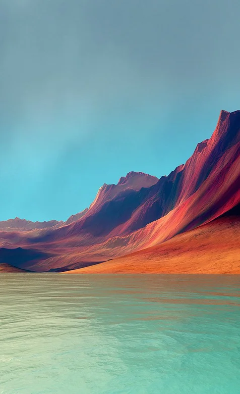 海边的戈壁合成风景手机壁纸