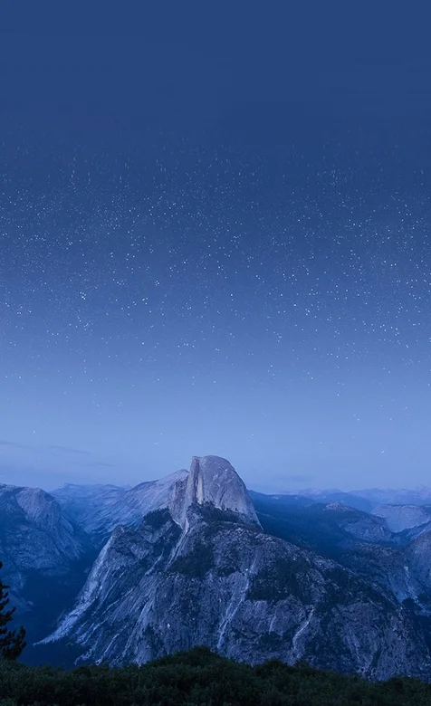 夜幕下的青山风景手机壁纸