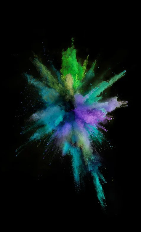 爆炸彩色粉末手机壁纸