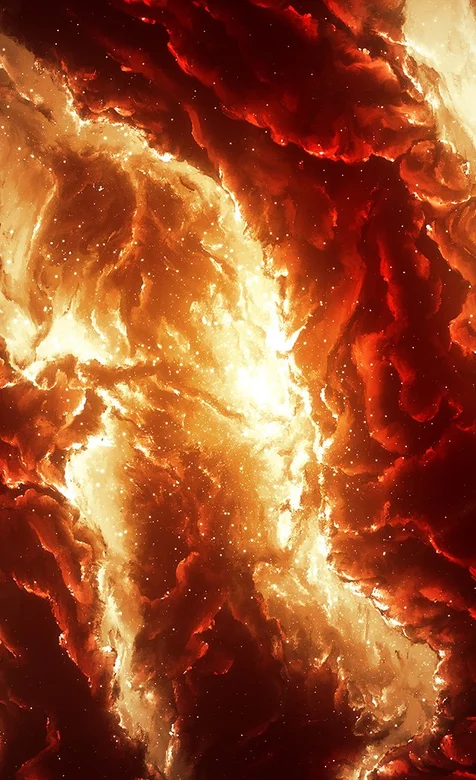 红色熔岩个性壁纸