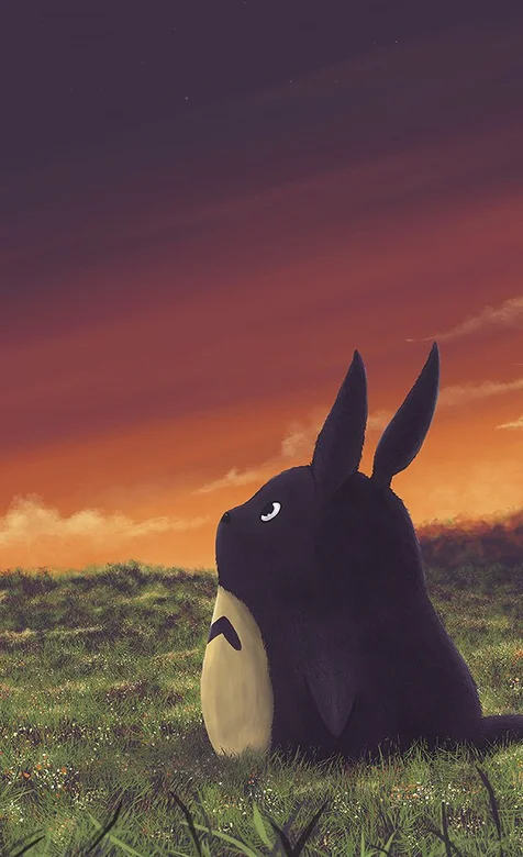 日本动漫“龙猫”主题手机壁纸下载