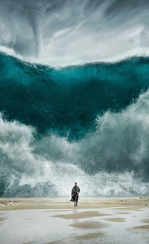 世界末日的海啸合成手机壁纸