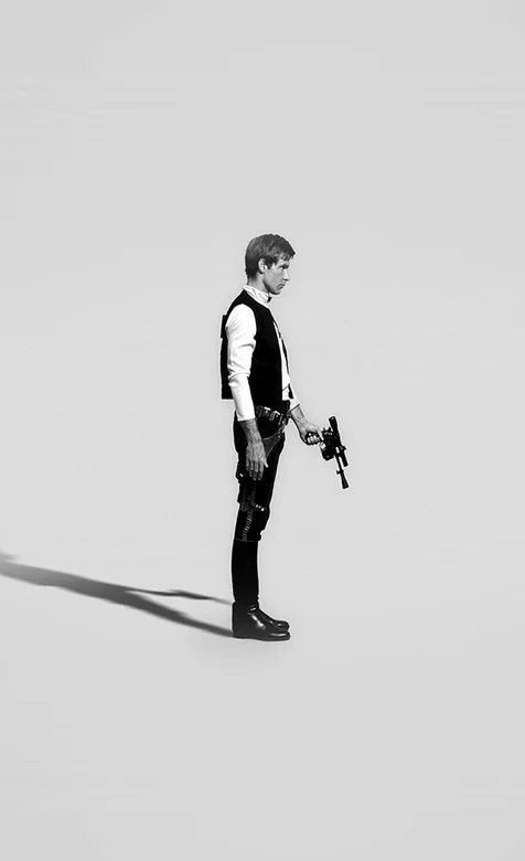 《星球大战》剧照壁纸拿着手枪的战士