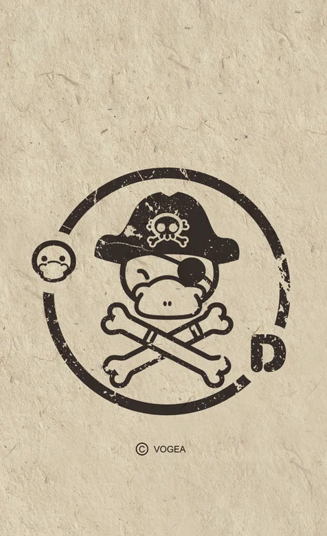 海盗鸭嘴兽个性卡通手机壁纸图片