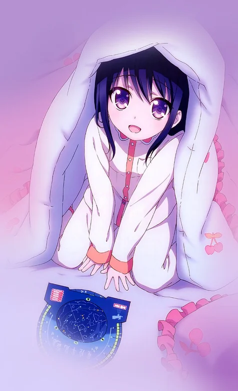 紫色调卡通动漫大眼美女写真