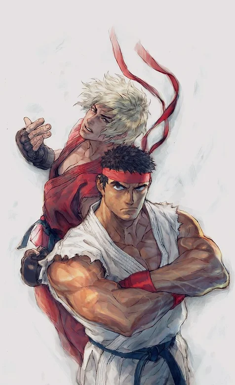 帅气的卡通街头霸王高清手机壁纸下载