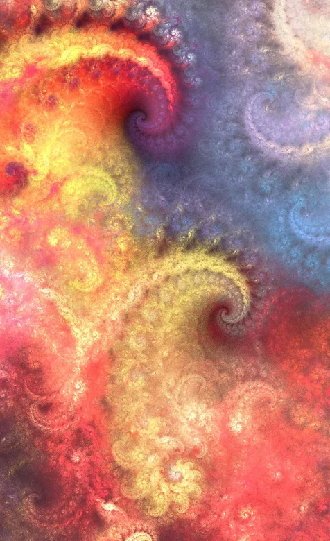 炫彩的花纹个性手机桌面背景