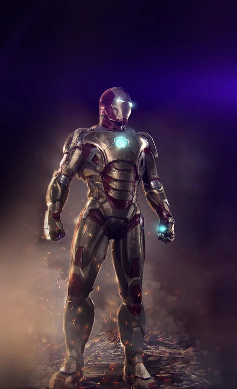 帅气钢铁侠高清手机背景图片