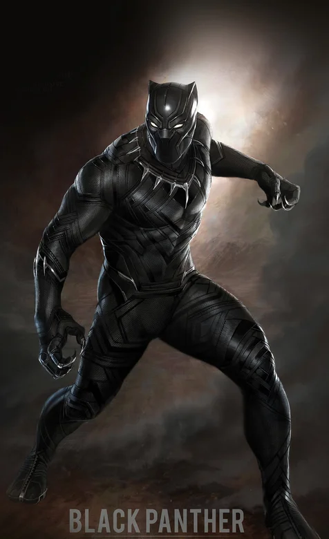 超级英雄黑豹帅气海报手机背景