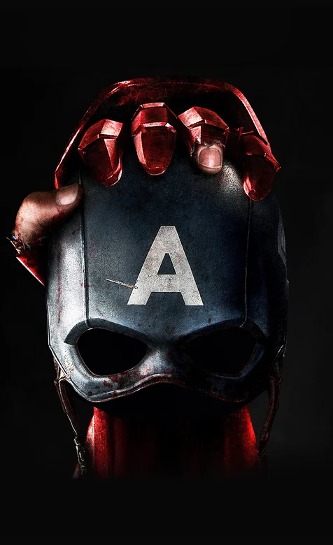 钢铁侠拿着美国队长的头盔海报手机背景下载
