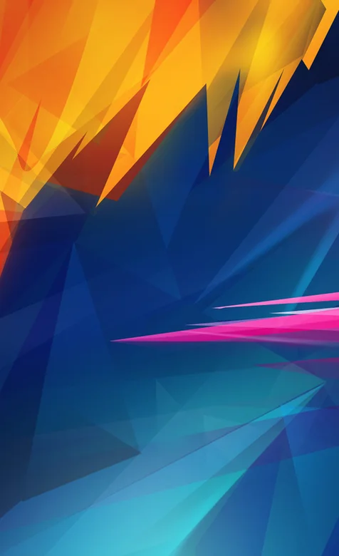 小米风格菱角多色系手机桌面