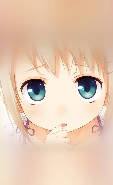 萌萌可爱的大眼睛动漫女生高清手机壁纸