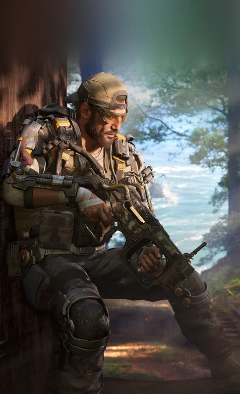 帅气的特种部队游戏人物手机背景