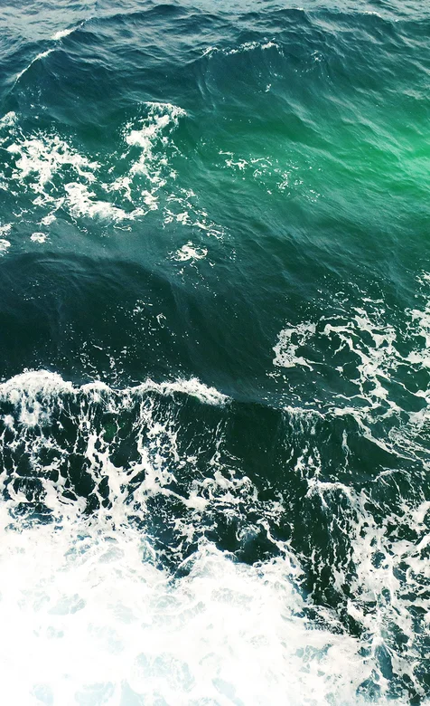 绿色海浪唯美高清小米手机壁纸