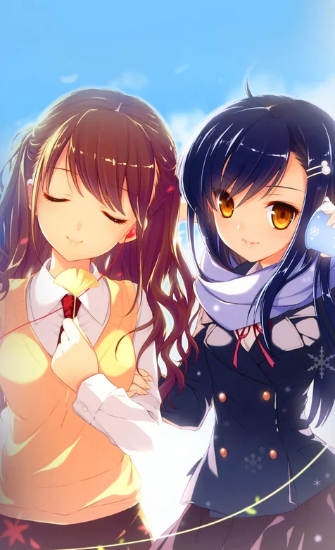 唯美的动漫少女手机壁纸图片