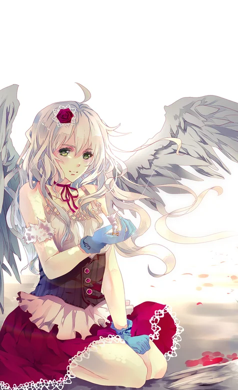 带着翅膀的动漫天使