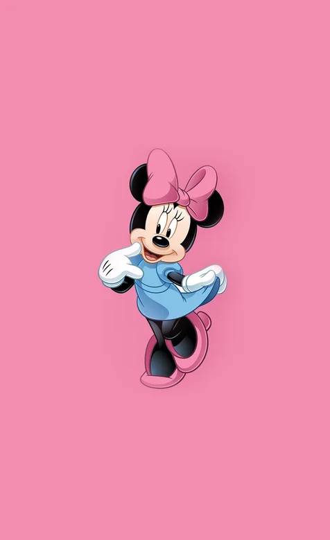 粉色可爱的米奇老鼠手机壁纸