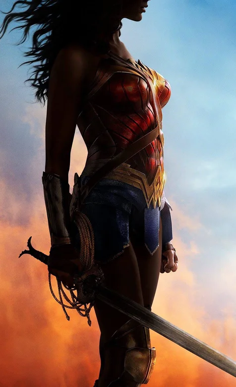 《神力女超人》宣传海报手机背景