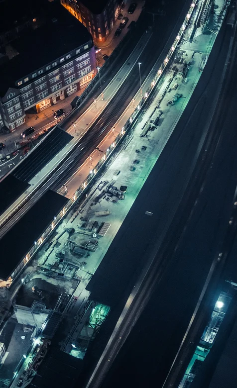 都市航拍夜景手机壁纸